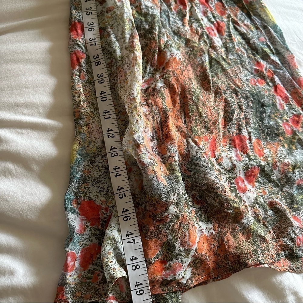 Alice + Olivia Floral Maxi Silk Dress XS Wedding Spring Bridal - Picture 13 of 15